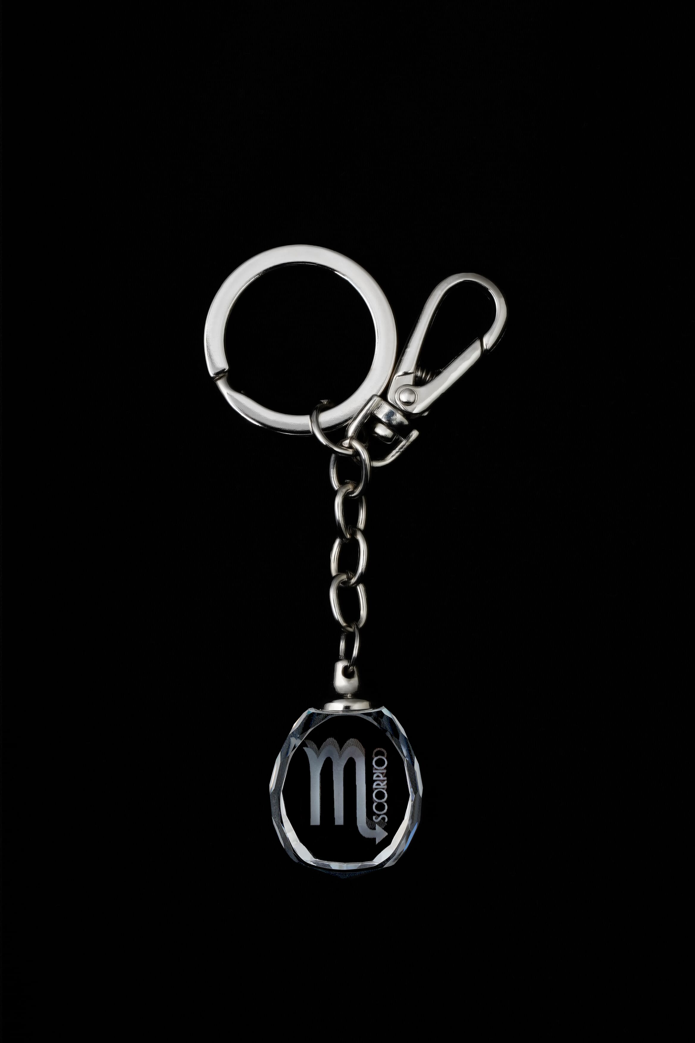 Keychain Crystal 3d M Scorpio