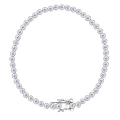 Asfour Creations Tennis Bracelet With Round Stones In 925 Sterling Silver-BD0284-A