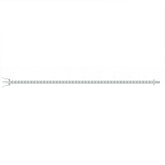 Asfour Creations Tennis Bracelet With Square Zircon Stones In 925 Sterling Silver-BD0320