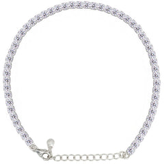 Asfour Creations Tennis Bracelet With Turquoise Pear & Emerald Zircon In 925 Sterling Silver