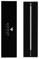 Asfour Creations Tennis Bracelet With Round Zircon In 925 Sterling Silver-BM0144