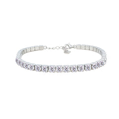 Asfour Creations Tennis Bracelet With Turquoise Pear & Emerald Zircon In 925 Sterling Silver