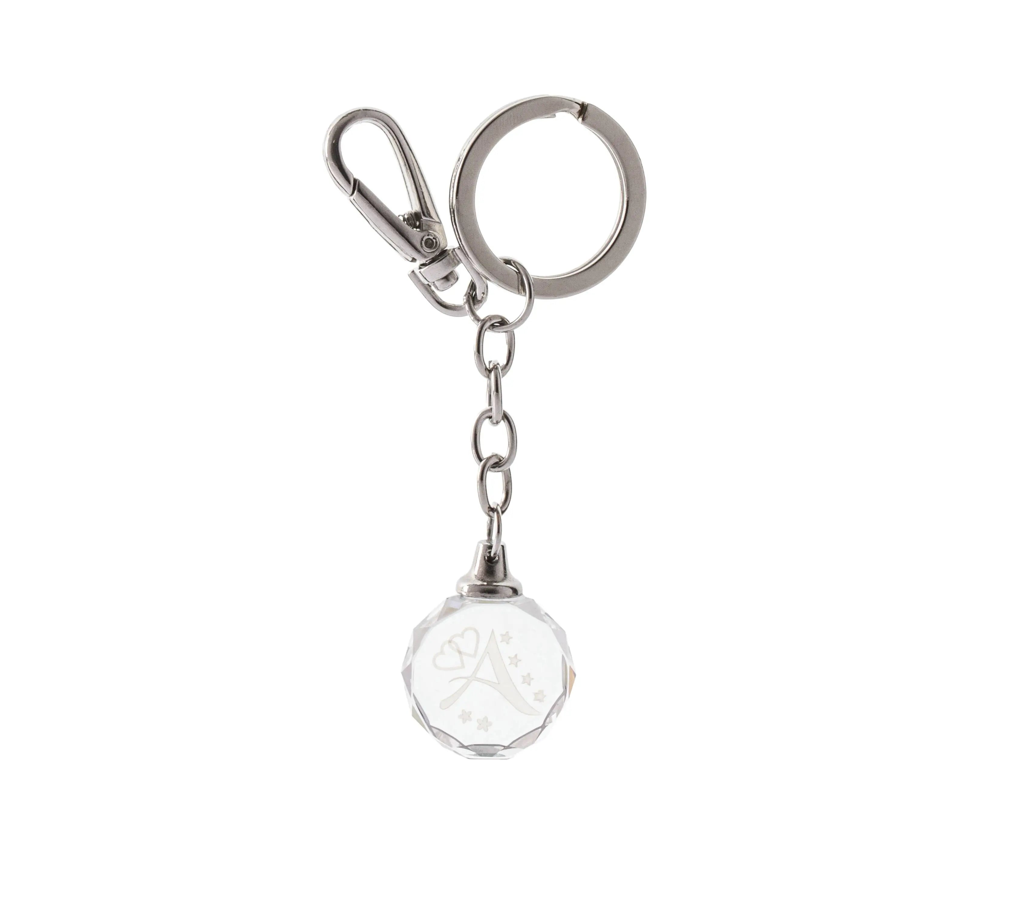 Keychain Crystal For Letter A