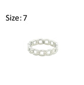 Asfour Creations Band Ring With Intertwined Design In 925 Sterling Silver-RD0193-7