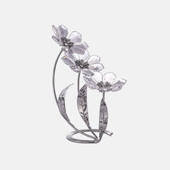 3 Roses With Silver Plated