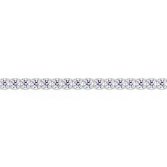 Asfour Creations Tennis Bracelet With Round Design In 925 Sterling Silver-BM0131